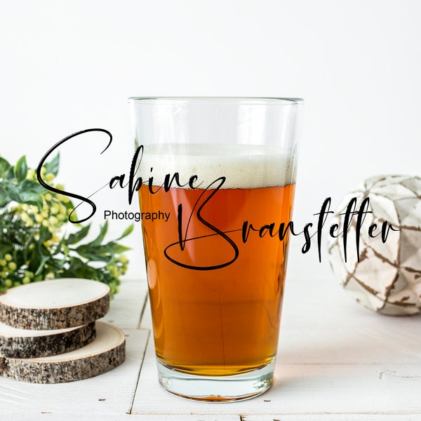 Styled Stock Photography "Another One Pls", Mockup-Digital File, Filled Pub/Pint Beer Glass, Drinkware Mockup