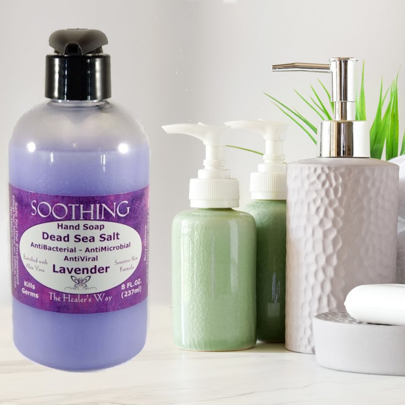 Antibacterial Hand Soap with Triclosan and Dead Sea Salt Etsy