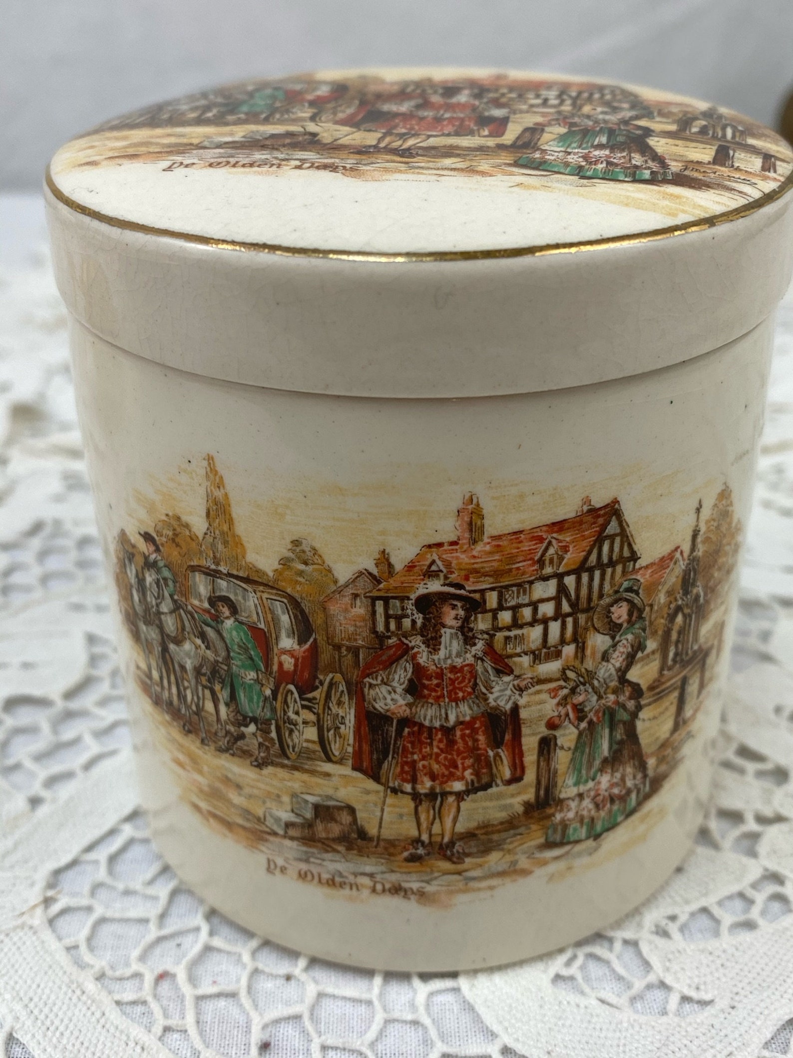 English Marmalade Jar Sandland Ware Vintage 1930s Pottery Etsy