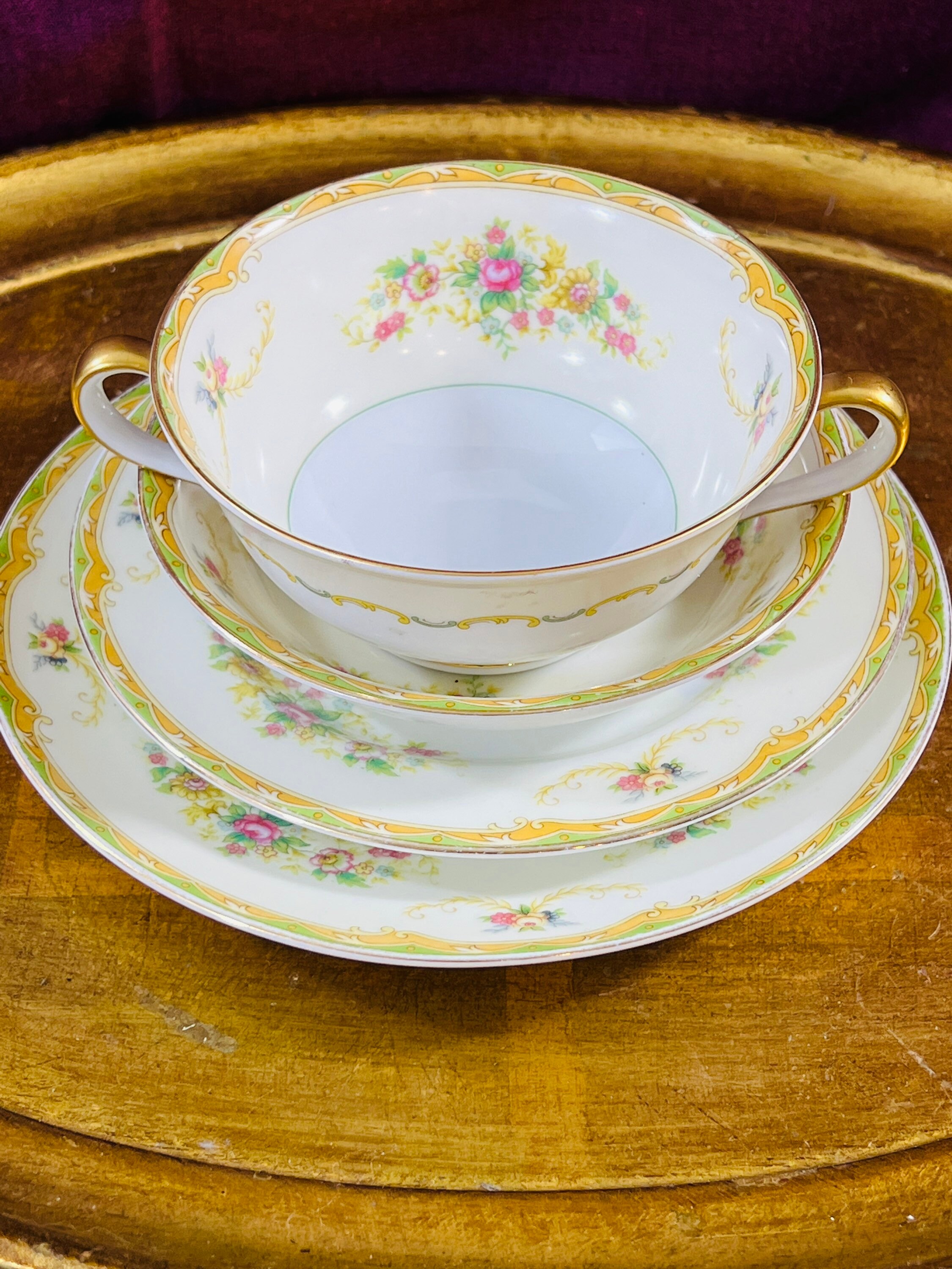 Amazon.com | Old Noritake Luster Color & Flower Basket