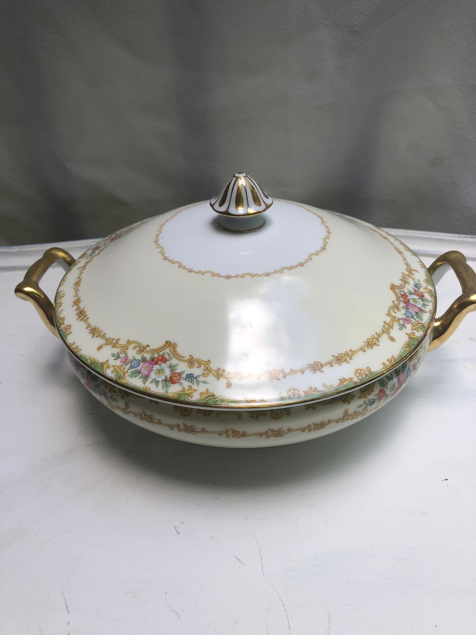 Noritake Covered Vegetable Bowl Covered Tureen Vintage Etsy