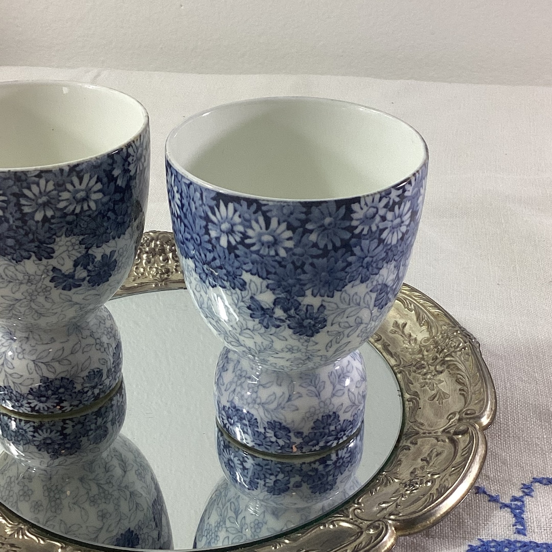 Antique Royal Doulton Egg Cups. Double Egg Cups for Small and Large