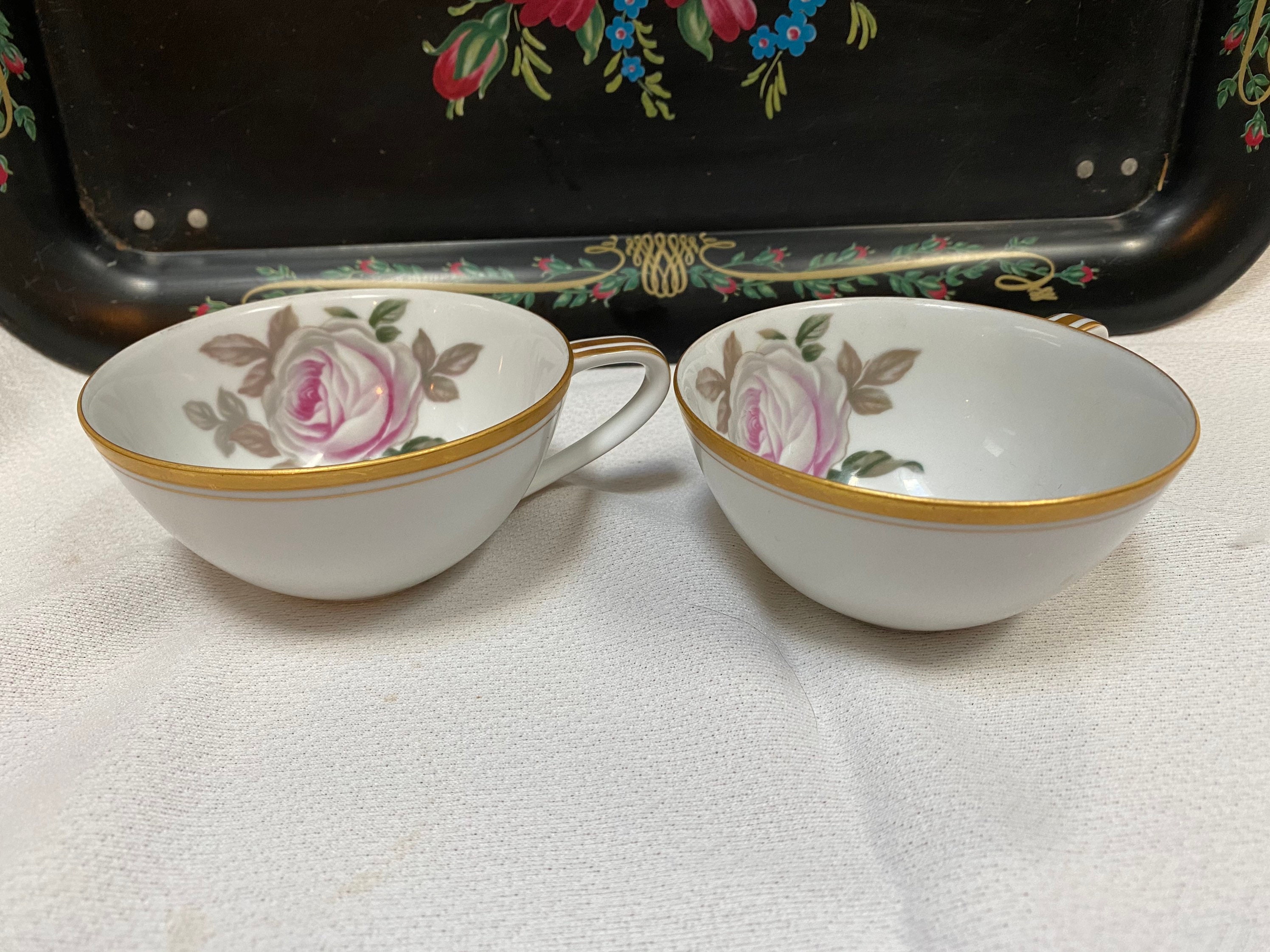 Hutschenreuther Set 6 pièces hiver ROMANTISME Blanc Café-Set Gobelet Assiette Hutschenreuther Set 6 pièces hiver ROMANTISME Blanc Café-Set Gobelet Assiette