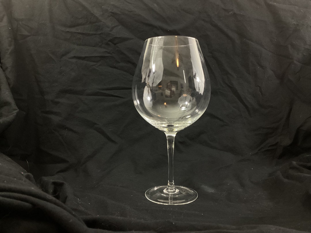 Large Laura Ashley Wine Glass. Oversized Wine Glass for Table Scaping