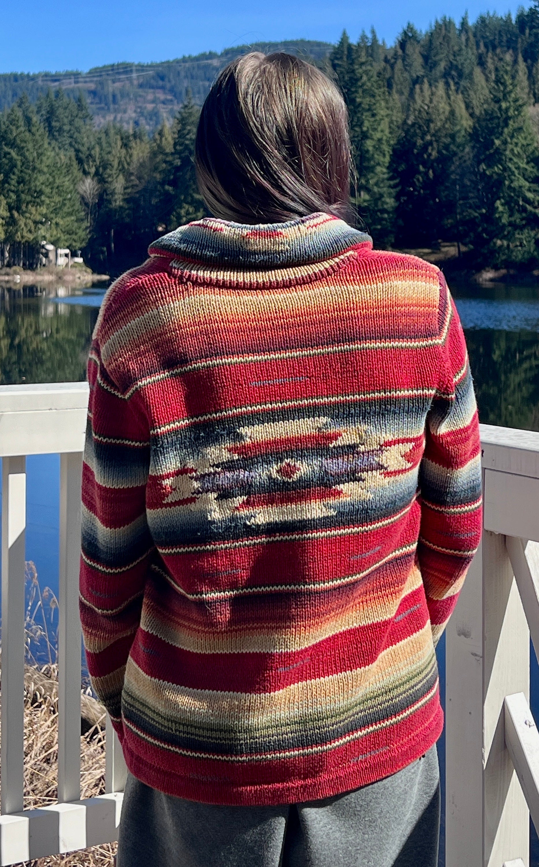 Lauren by Ralph Lauren Hand Knit Sweater With Southwest