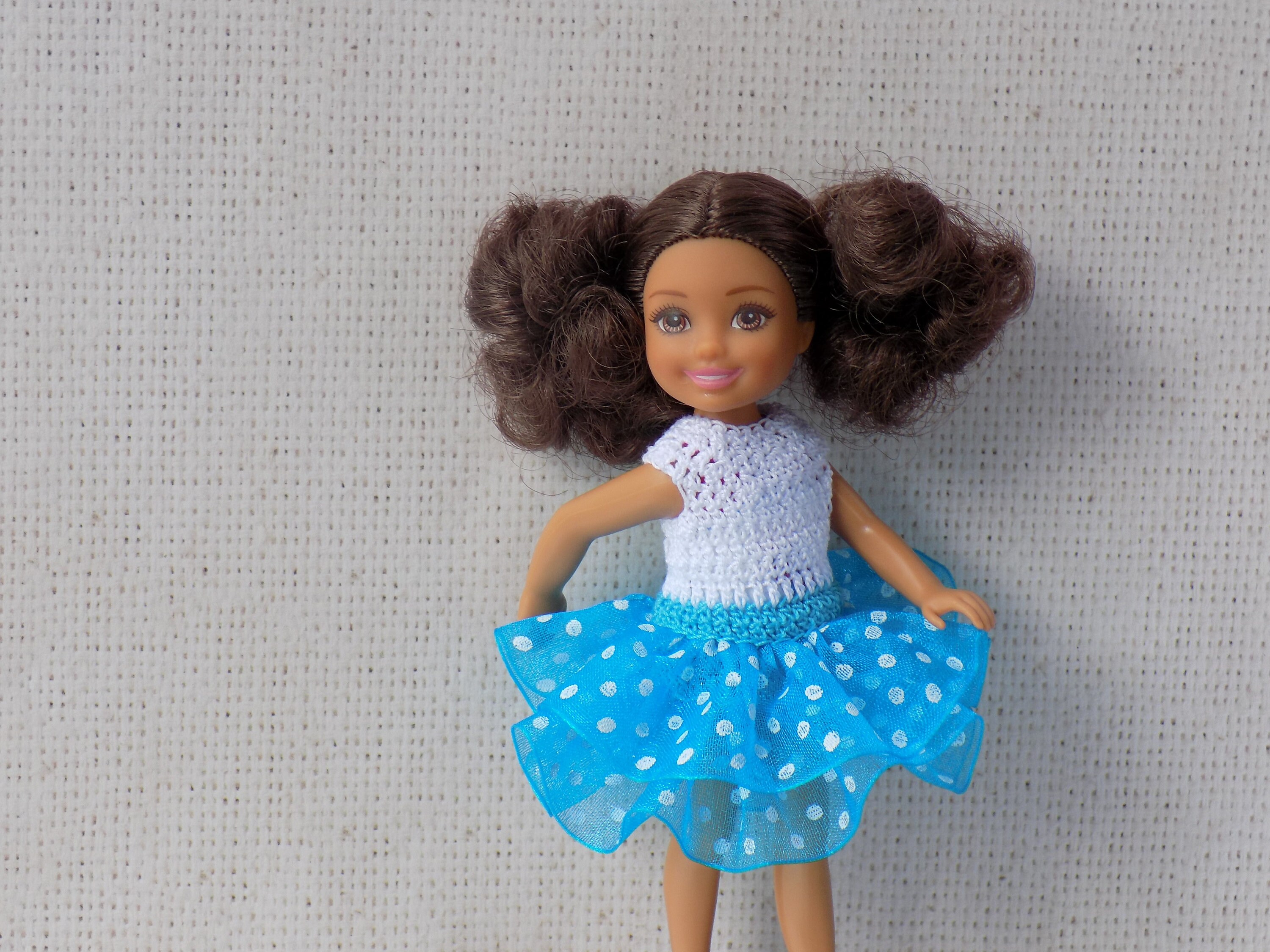 Barbie Chelsea doll clothes summer dress for Chelsea. Crochet Etsy