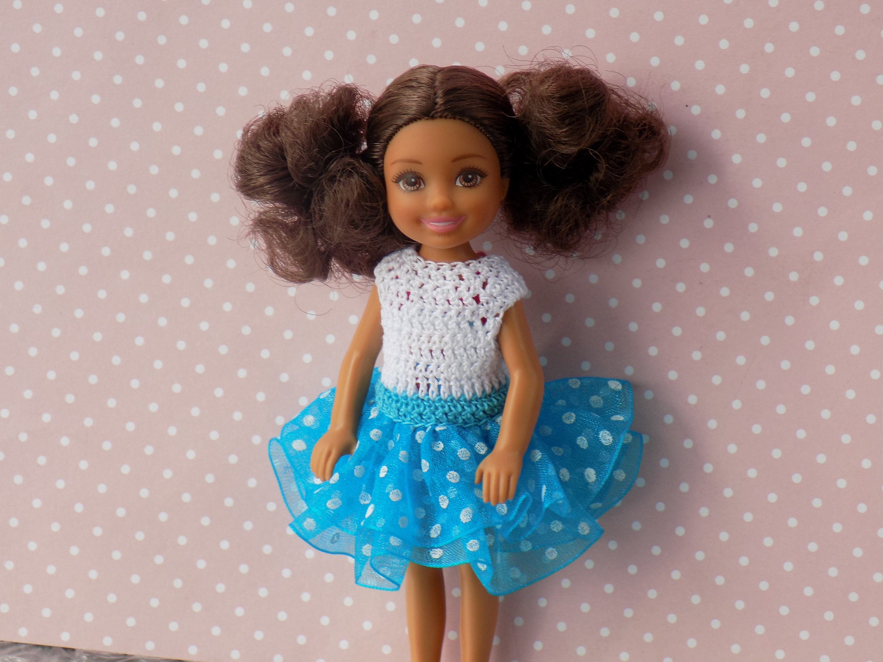 Barbie Chelsea doll clothes summer dress for Chelsea. Crochet Etsy