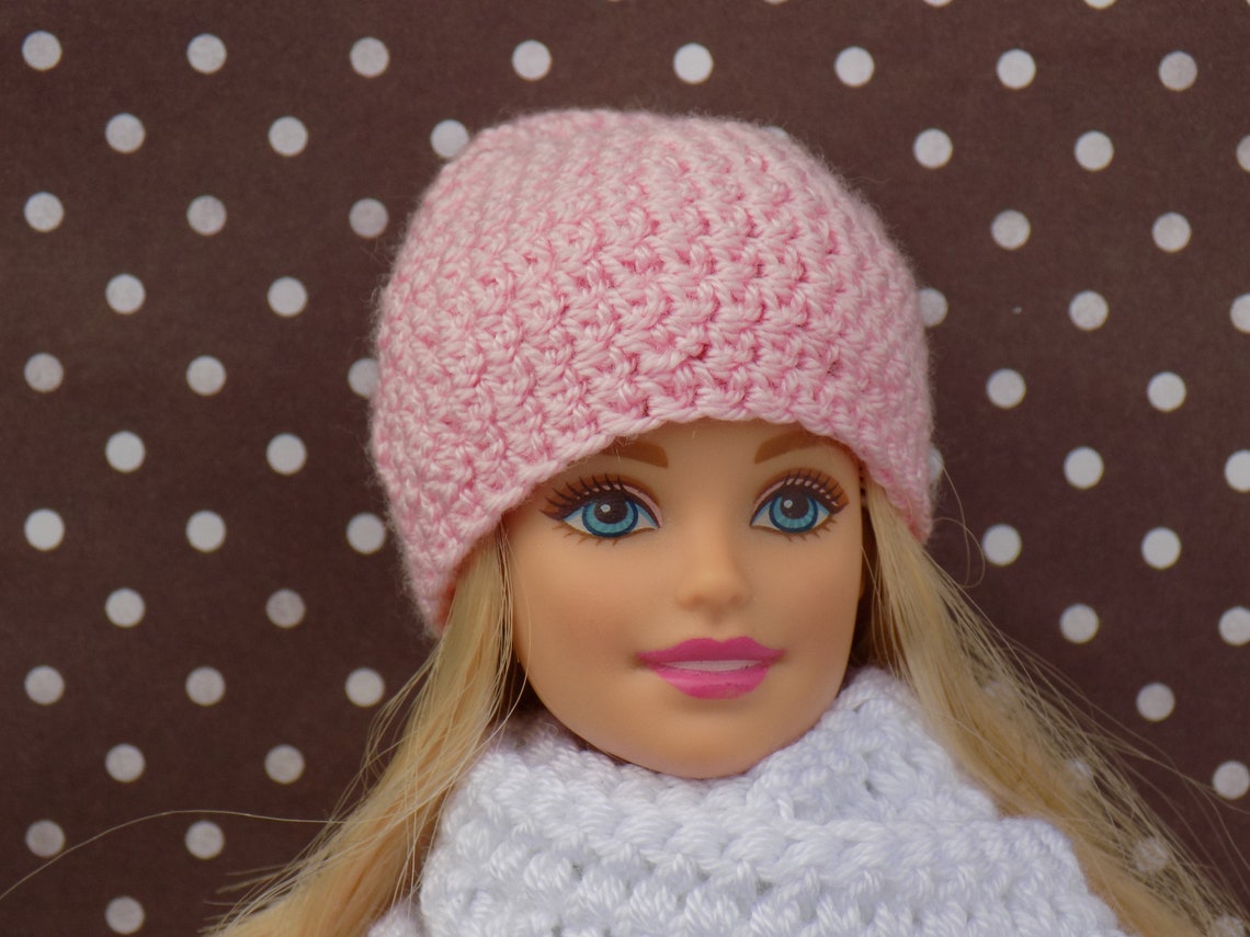 Barbie doll hat. Barbie beanie pink. | Etsy
