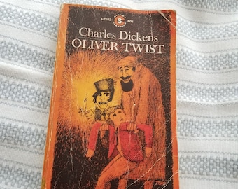 Oliver Twist Charles Dickens paperback boek een zegelklassieker 1961, 5e druk