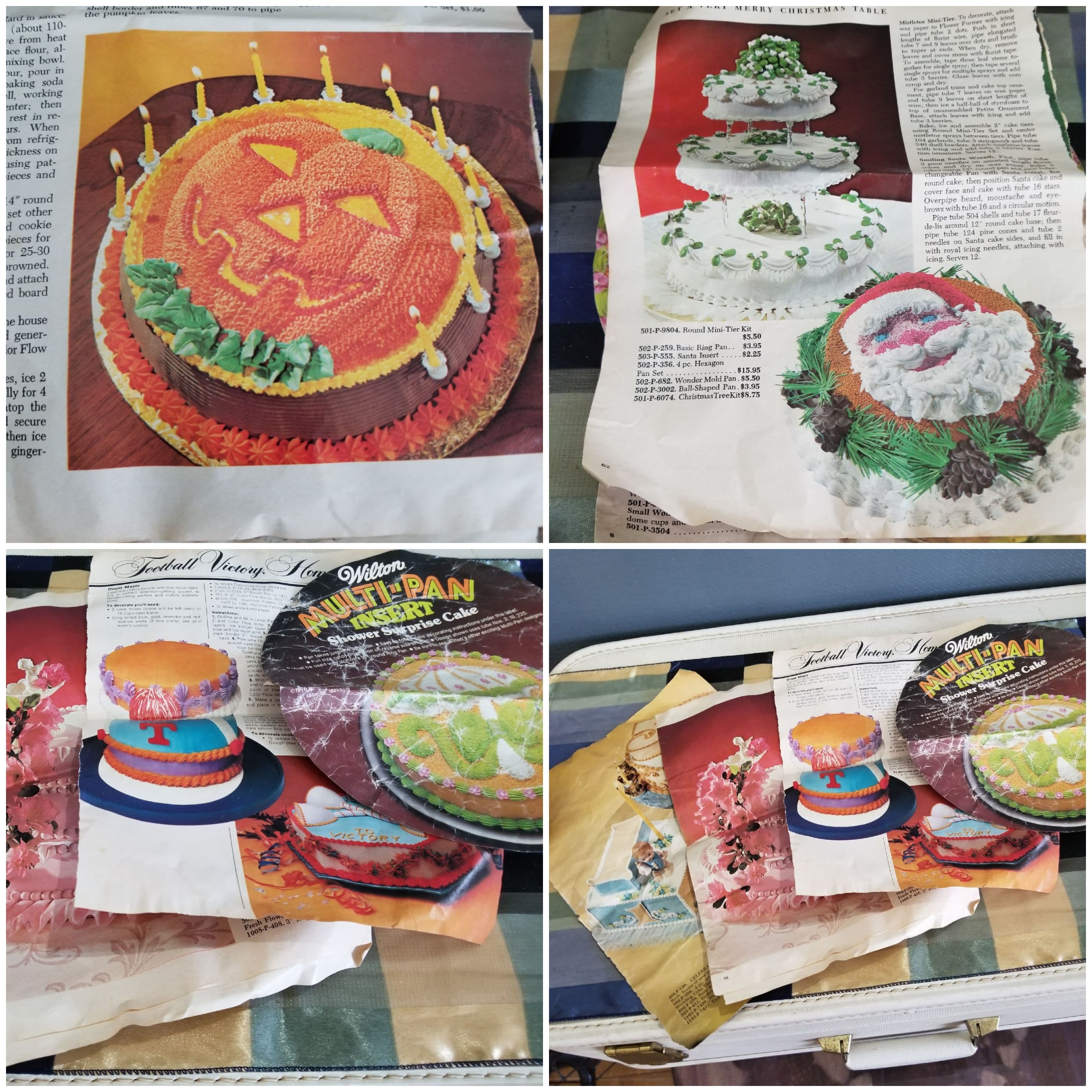 Vintage wilton cake forms molds with the old paper pictures etsy