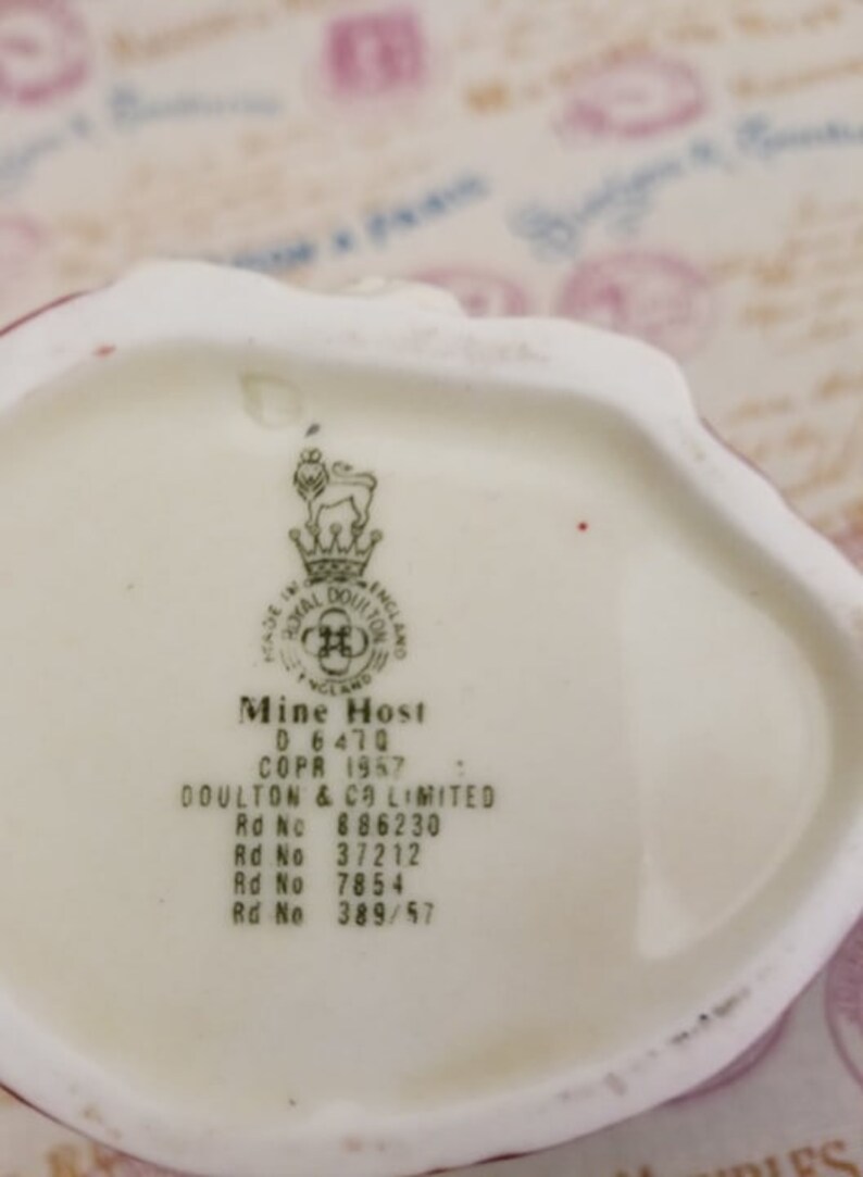 1957 Mine Host #D6470 Doulton /& Co Made in England Toby Jug MINT CONDITION