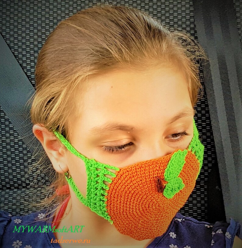 Crochet pattern face mask for kids washable face mask. DIY Etsy