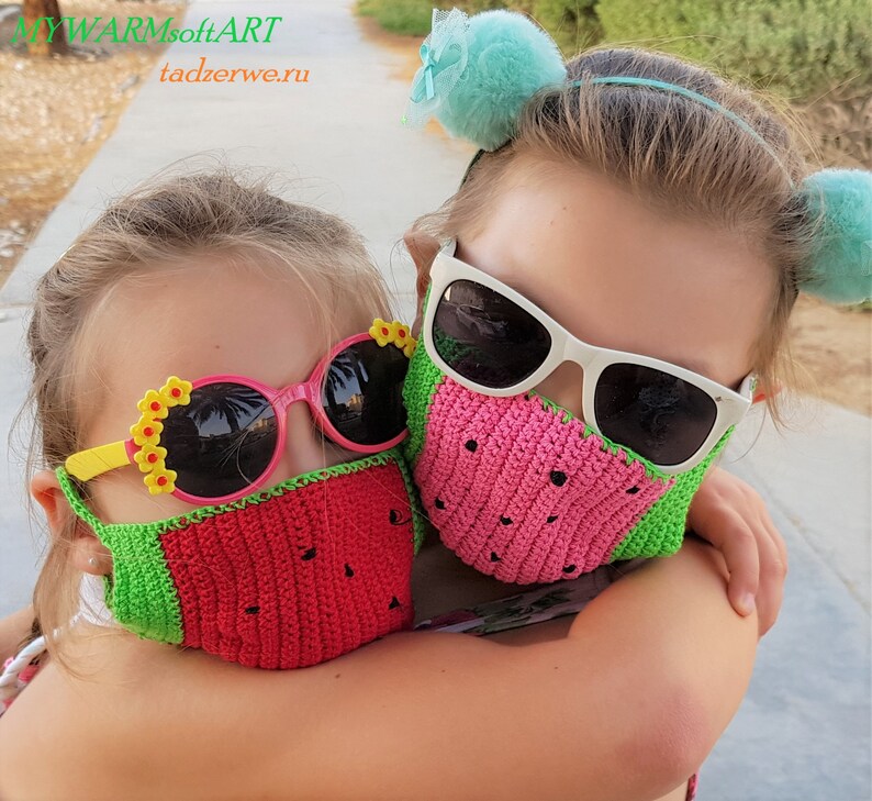 Crochet pattern face mask for kids washable face mask DIY Etsy