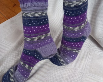 Handknitted wool socks / Adītas vilnas zeķes