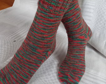 Handknitted wool socks for Christmas / Adītas vilnas zeķes