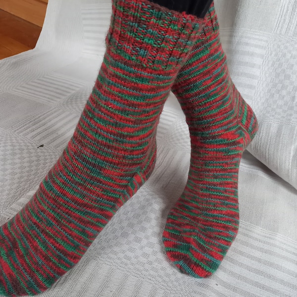 Handknitted wool socks for Christmas / Adītas vilnas zeķes