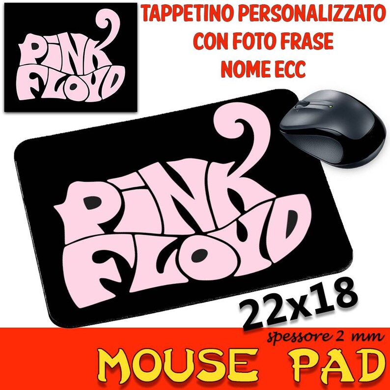 Customizable Mouse Pad Collection Pink Floyd Music The Dark Etsy