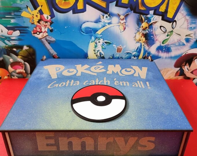 Pokemon Trading Card Storage Box Etsy UK