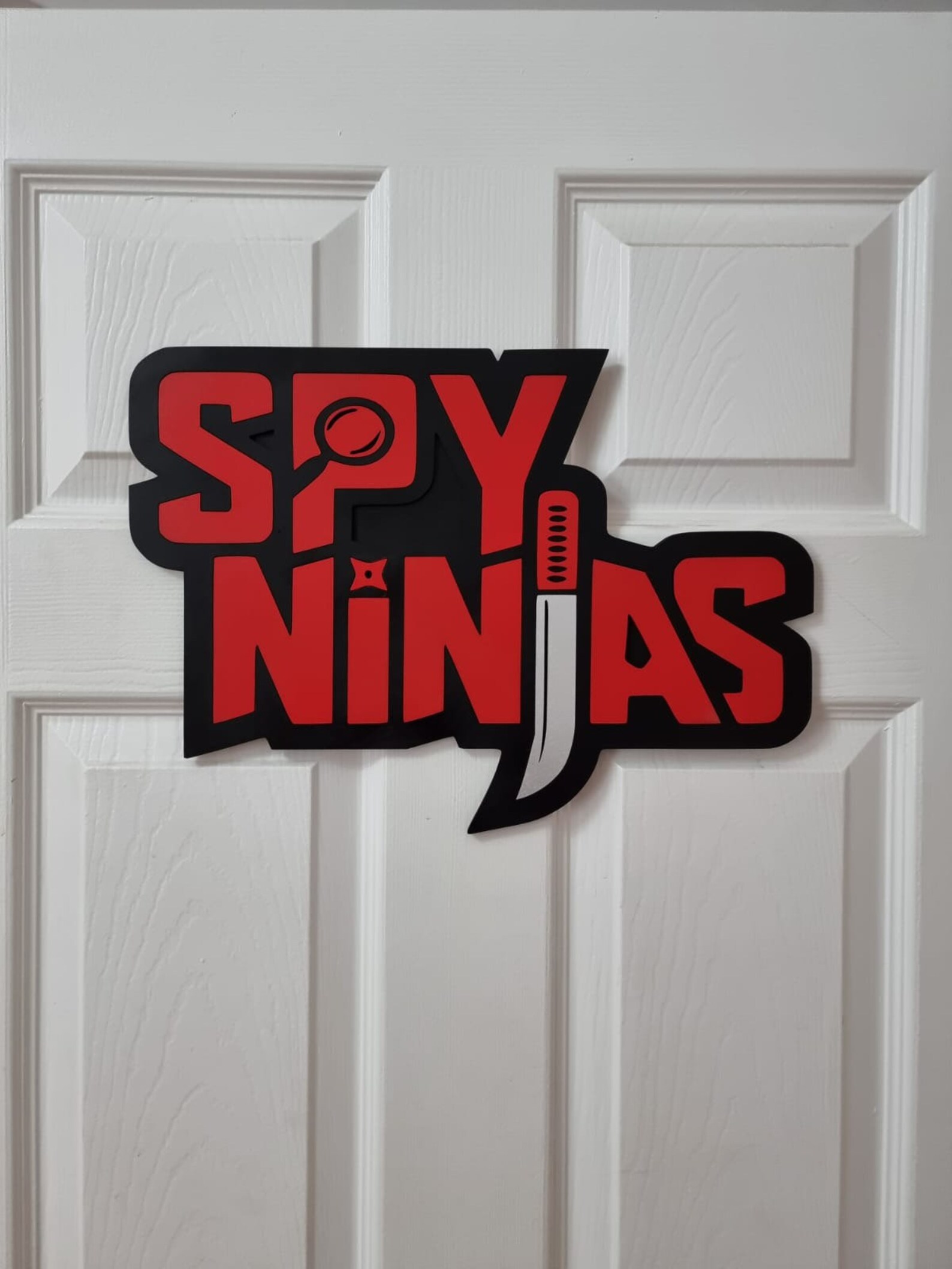 Wooden Spy Ninja Door Plaque spy Ninja Decoder Chad Wild Clay Etsy UK