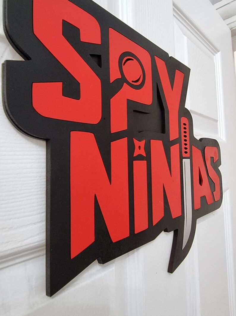 Wooden Spy Ninja Door Plaque spy Ninja Decoder Chad Wild Clay Etsy UK