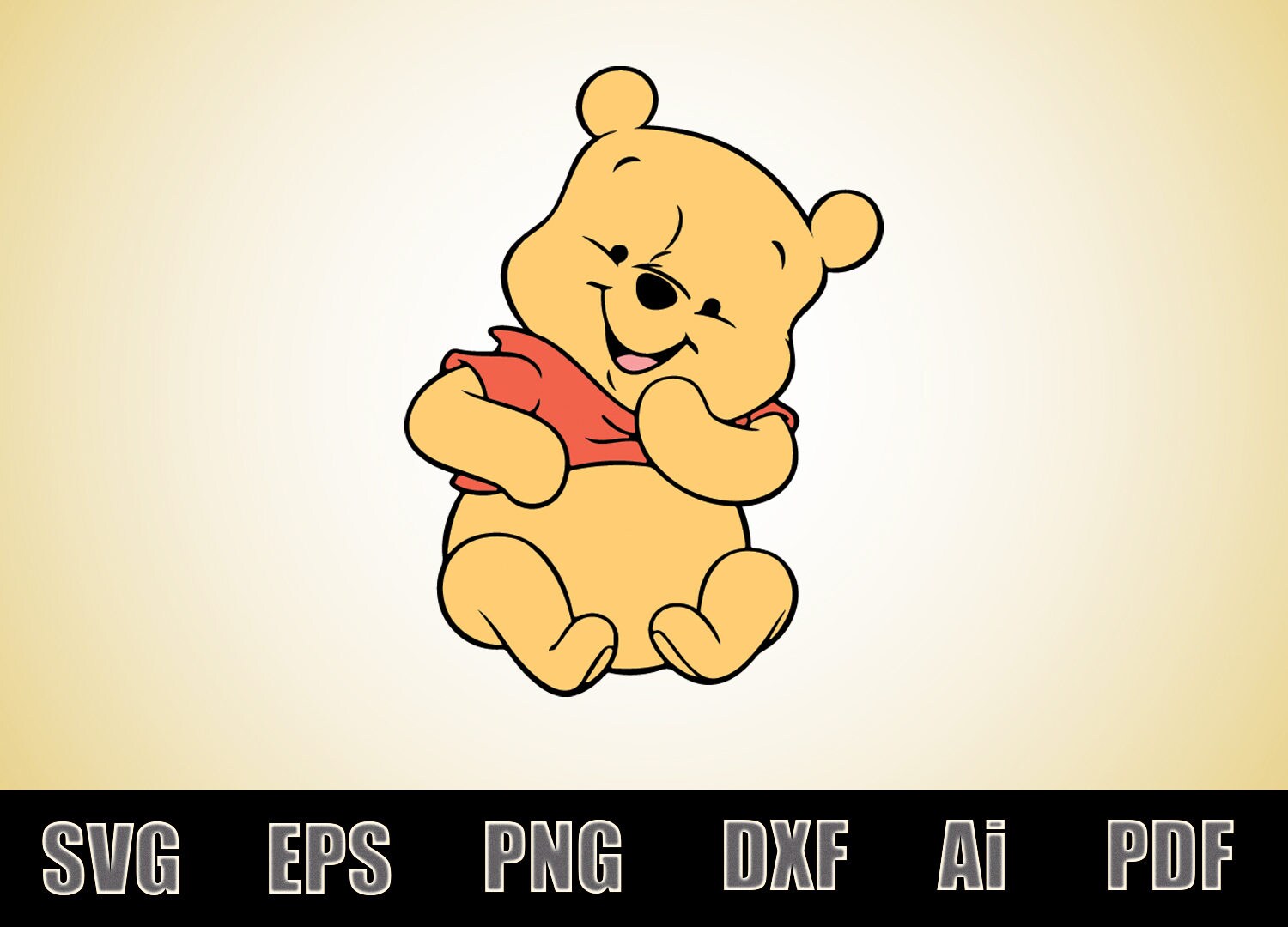 Baby Winnie the Pooh Decal Vinyl Decals SVG File Winnie Etsy