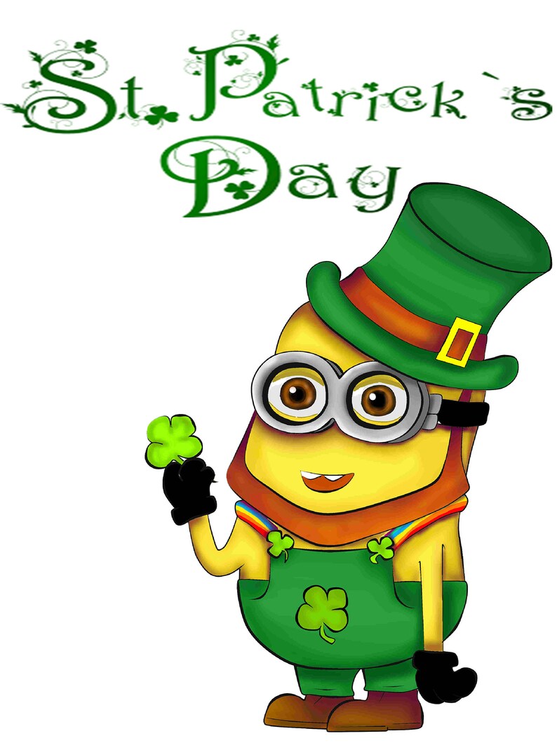 add st patrick day art to photo