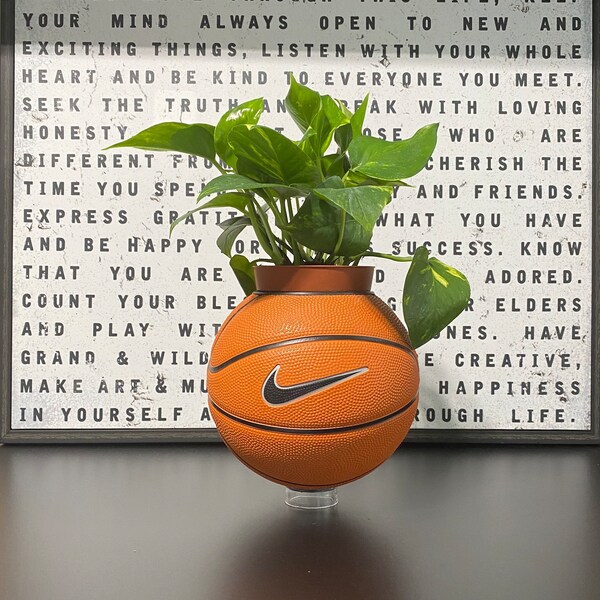 Basketball Planter Etsy
