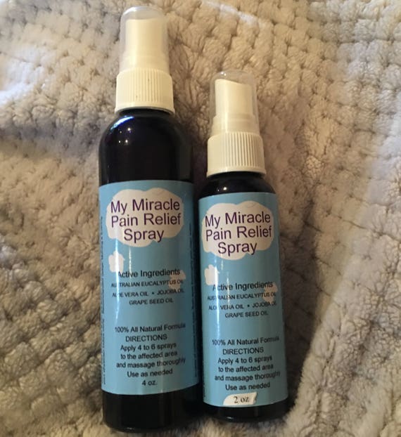 My Miracle Pain Relief Spray Etsy