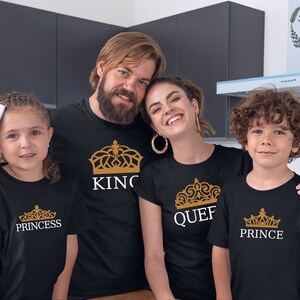 King Queen Prince Princess Family Matching shirt, Matching Vacation shirts for Family, Royal Family Matching Couple Shirts