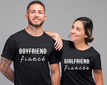 boyfriend girlfriend matching t shirt set , Matching Couple T Shirts, Valentines Day Shirt Gifts, Couples shirts, Couple gift
