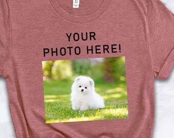 Pet shirt Men Women Girl t shirt tshirt Custom Design Graphic tee Cat Dog Photo Picture Animal Personalized To Customize Unisex Gift idea