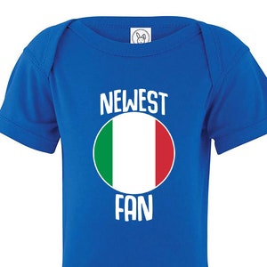 Italy Bodysuit Italia Add your Name and Number Infant Clothing  Newest Fan  Soccer Baby Outfit  Girls Boys T shirt - Tee National Team