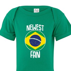 Brasil Bodysuit Brasil Add your Name and Number Infant Clothing  Newest Fan Bodysuit Soccer Baby Outfit  Infant Girls Boys T shirt - Tee