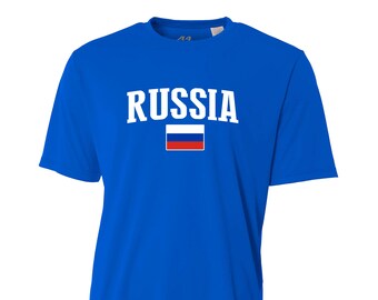 Russia soccer jersey national team  Customized Name and Number for kids , men's and woman's polyester country flag logo  jersey tees