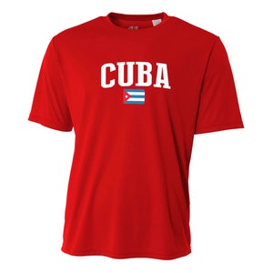 Cuba Red Vintage Soccer Jersey — Size M