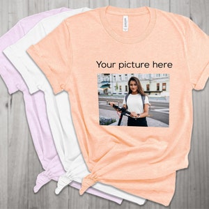 Your Photo Shirt, T-shirt Picture, T-shirt Photo, Custom tshirt Picture Women, Unisex Shirt Personalized Gift, Custom T-Shirt Graphic