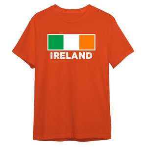 Ireland Flag vintage letters T Shirt Team Country Soccer World Cup 2022 Custom Name Number