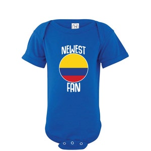 Colombia  Bodysuit Add your Name and Number Infant Clothing  Newest Fan Bodysuit Soccer Baby Outfit  Infant Girls Boys T shirt - Tee