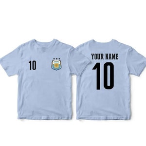 Argentina Sports T-shirt Fan tee  Country Pride Men's and Kids Youth  Customized Name and Number