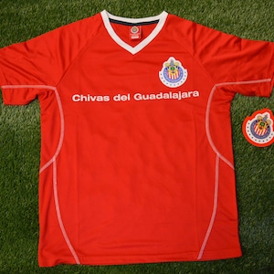 Mens Chivas Rayadas de Guadalajara Jersey  Soccer official licensed  T-Shirt  all sizes  Adults  Personalized Your Name and Number  Mexico