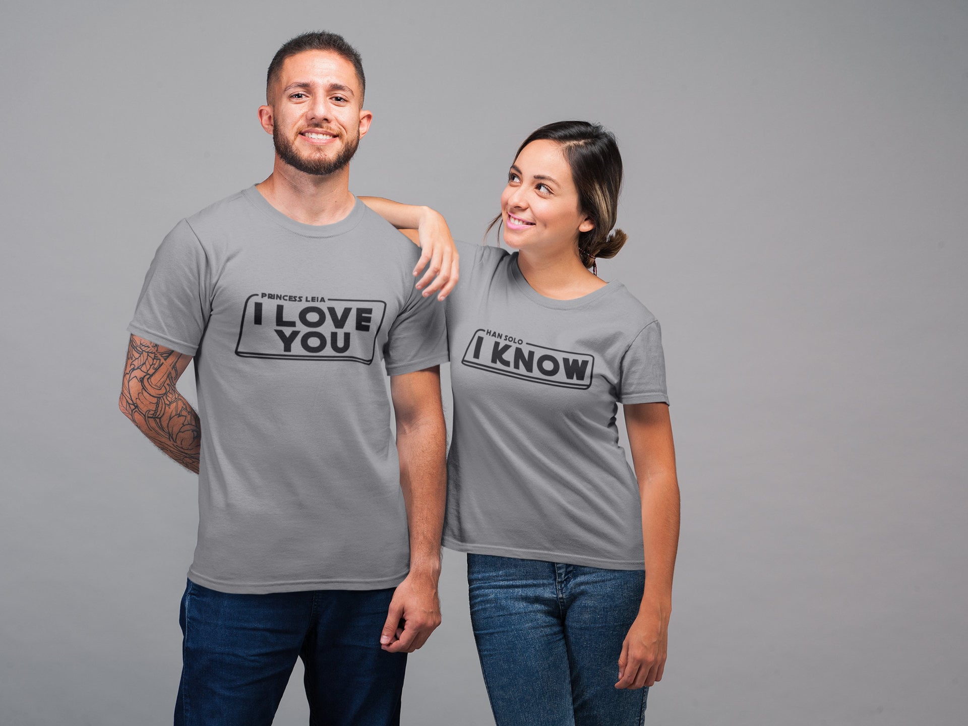 I Love You I Know Star Wars Disney Couples Unisex Shirts