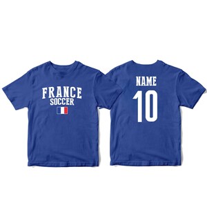 France Sports Francia T-shirt Fan tee  Country Pride Men&#39;s Customized Name and Number National Team