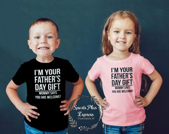I am your Father's Day Present outfit - Father's Day outfit, baby girls baby boy outfit for Fathers Day -  I Am Your Father's Day Gift T