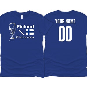 Finland National Team Country Soccer T shirt Silver Flag Football Print Female Womens Customized Sports Design Name Number