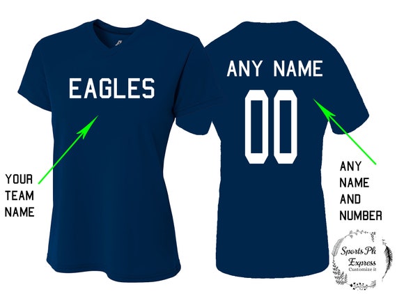 Personalized Jersey Shirts Name Number Etsy