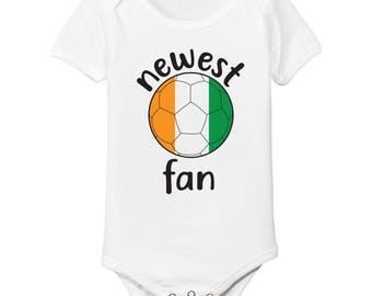 ivory coast Bodysuit  Add your Name and Number Infant Clothing Newest Fan Baby Outfit  Girls Boys T shirt -Tee National Team Soccer