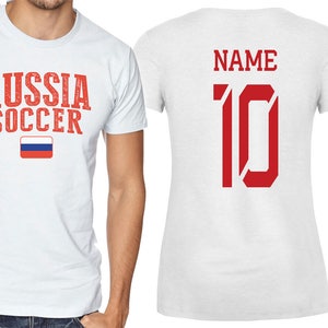Russia Sports T-shirt Fan tee  Country Pride Men&#39;s Customized Name and Number
