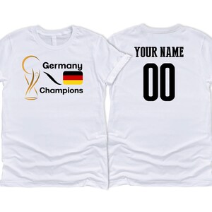 Germany National Country Team Sport Soccer T shirt Simple Flag Logo Football Female Womens 2023 Custom Name and Number Printed in USA