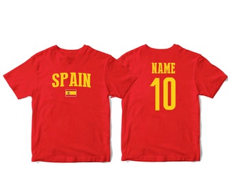 corazón WM 2018 fan camisa españa Espana Lady señora T-Shirt camiseta deseo de presión