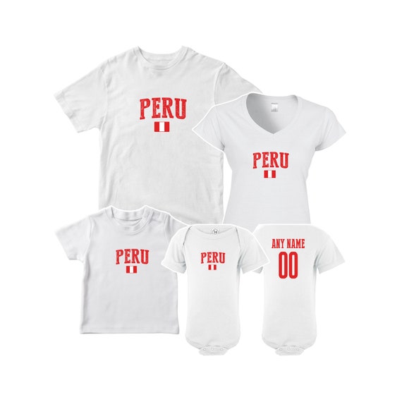 Peru Soccer Jersey Shirt Peruvian Team Men Women Kids Peru Soccer Jersey Shirt Peruvian Team Men Women Kids
